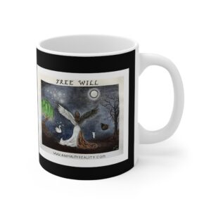 "Free Will™"  By Animality Reality.com Black-11, 15 or 20oz Mug