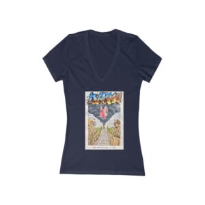 "KARMA™" By Animality Reality.com Women's Jersey Short Sleeve Deep V-Neck Tee