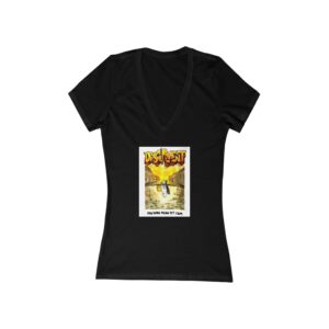 "Discernment™" By Bow-wowmeowpet.com Women's Jersey Short Sleeve Deep V-Neck Tee